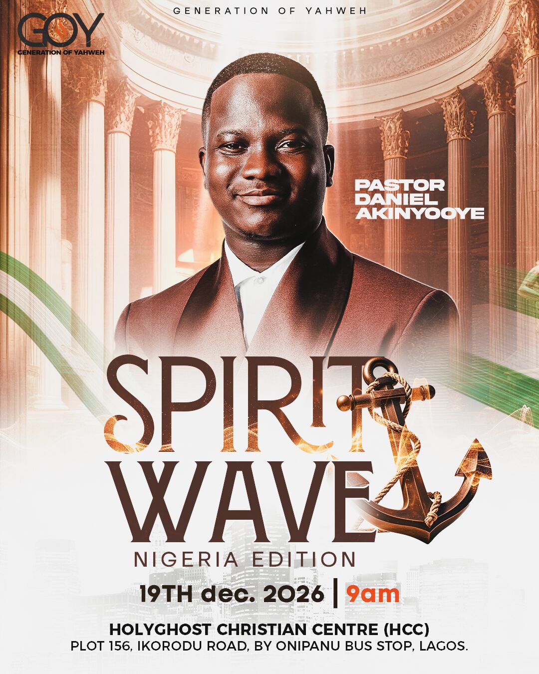 Pastor Daniel Akinyooye, Speaker, Spirit Wave Nigeria Edition