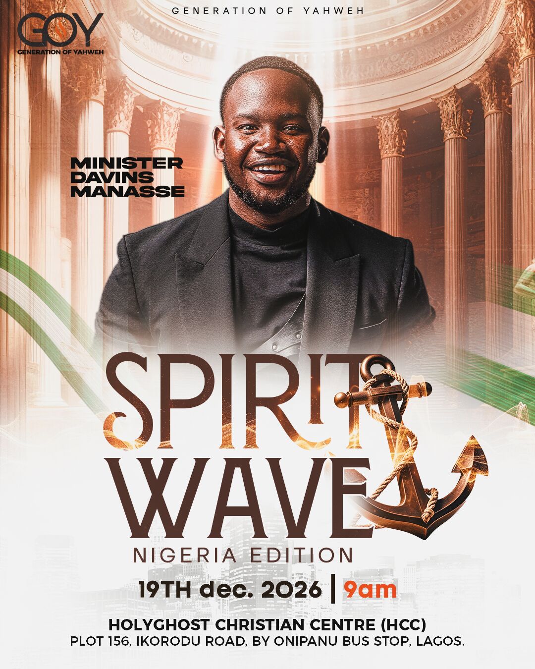 Minister Davins Manasse, Speaker, Spirit Wave Nigeria Edition