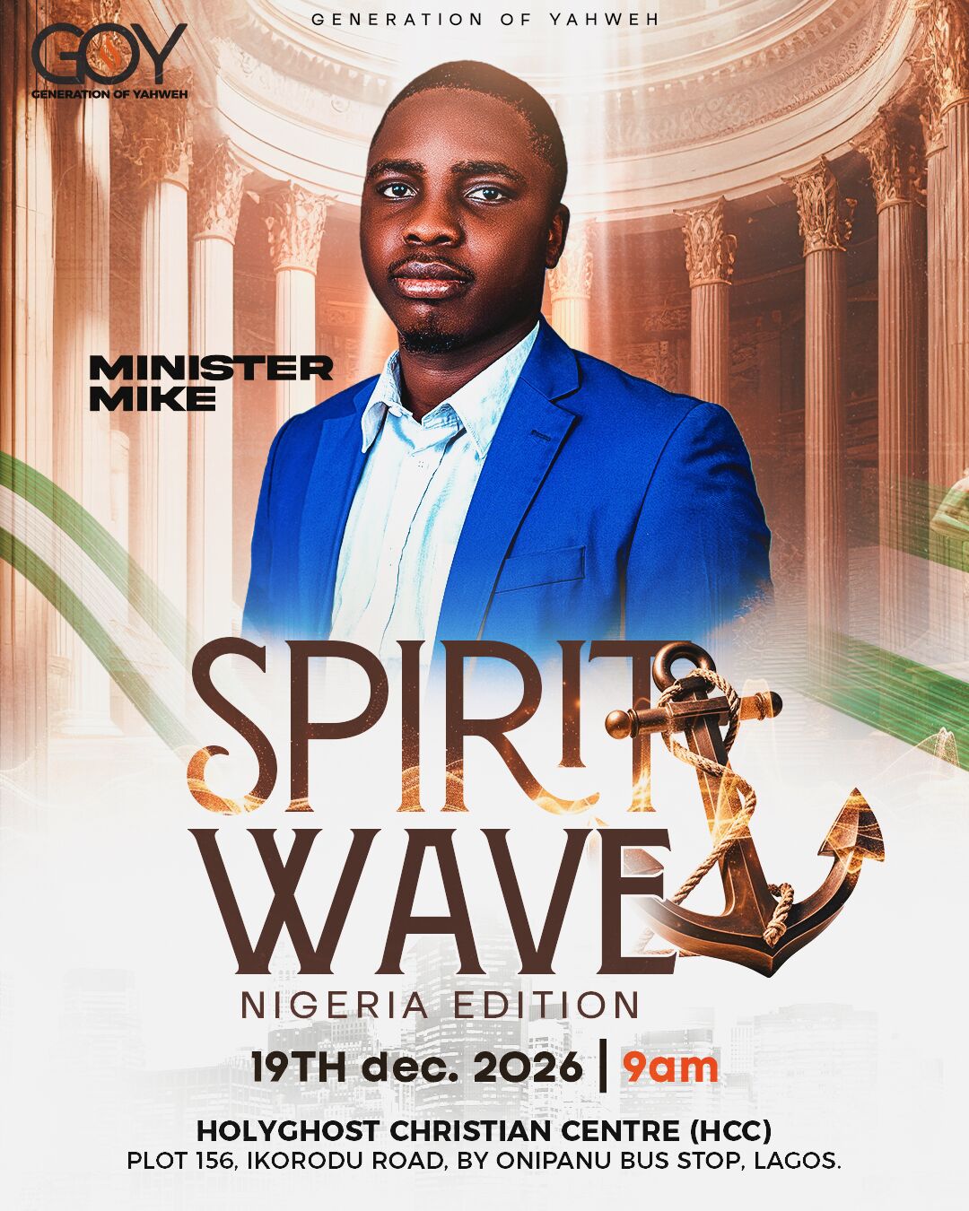 Minister Mike, Music Minister, Spirit Wave Nigeria Edition