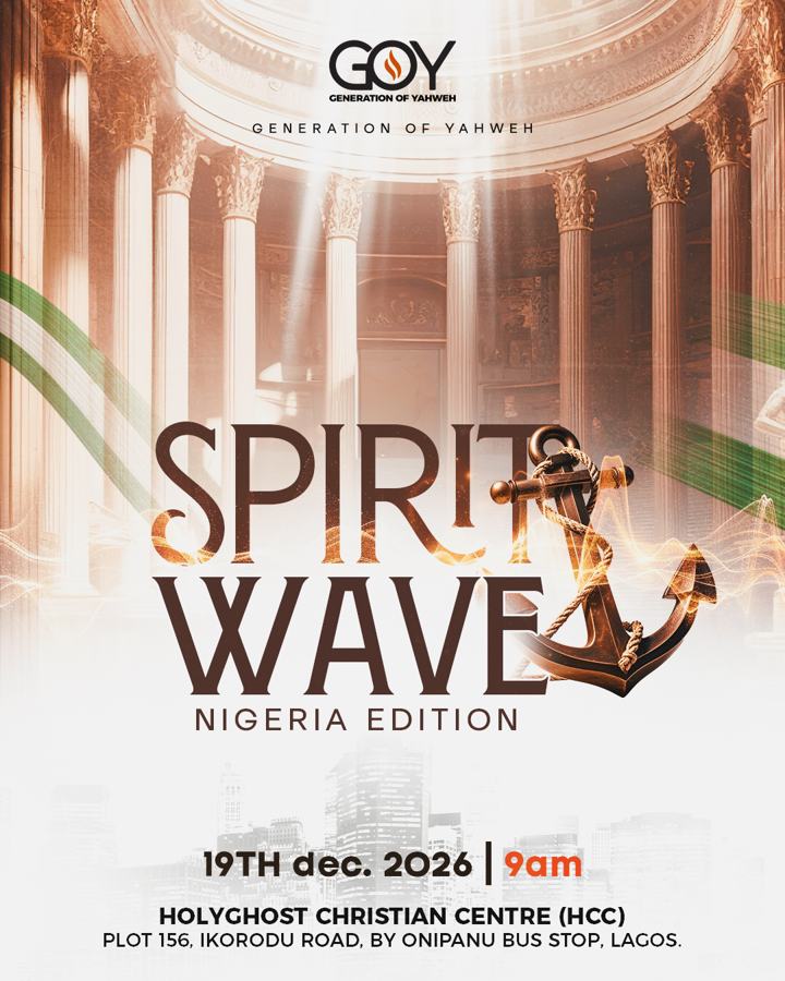 Spirit Wave Nigeria Edition flyer, 19 December 2026, 9am, Lagos